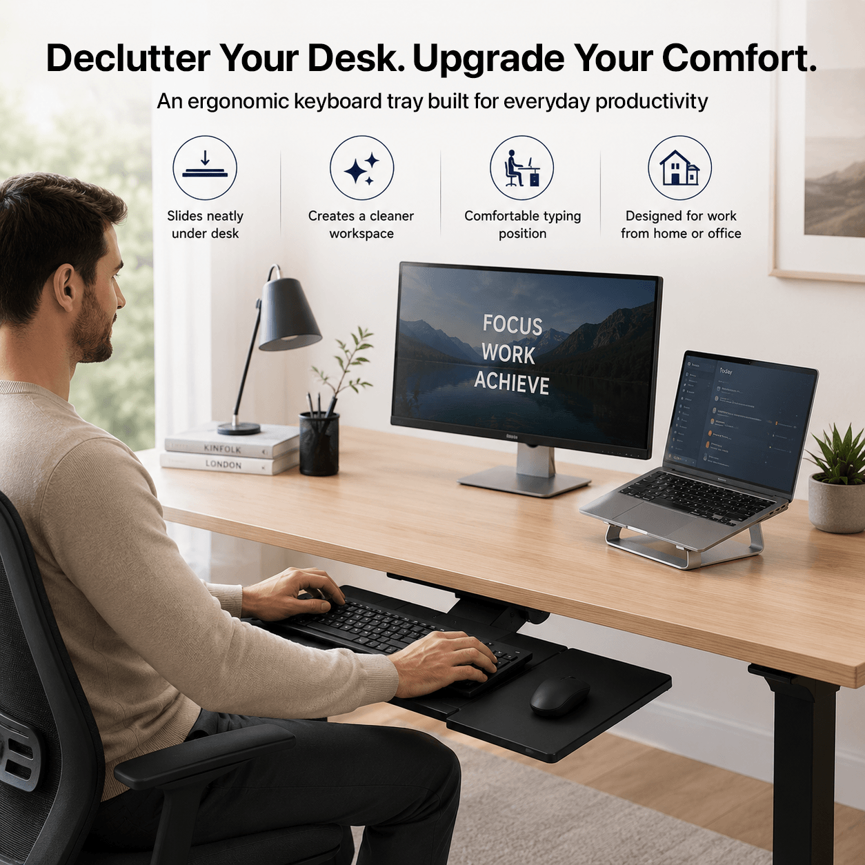 KT1 - Adjustable Ergonomic Keyboard Tray