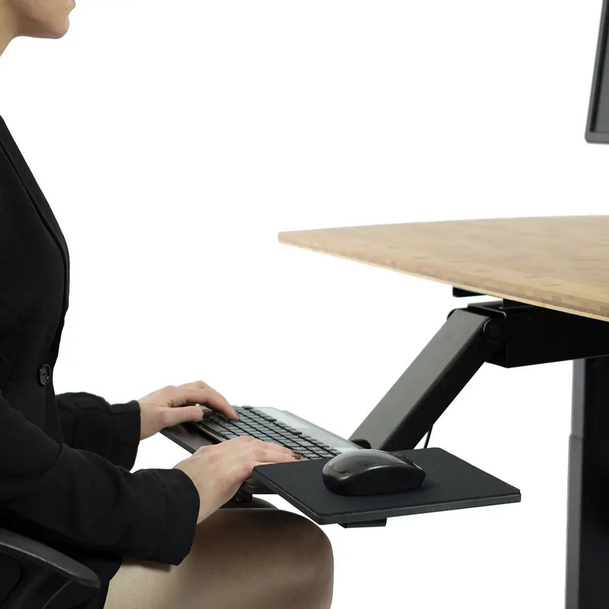 Promotes a natural typing posture.