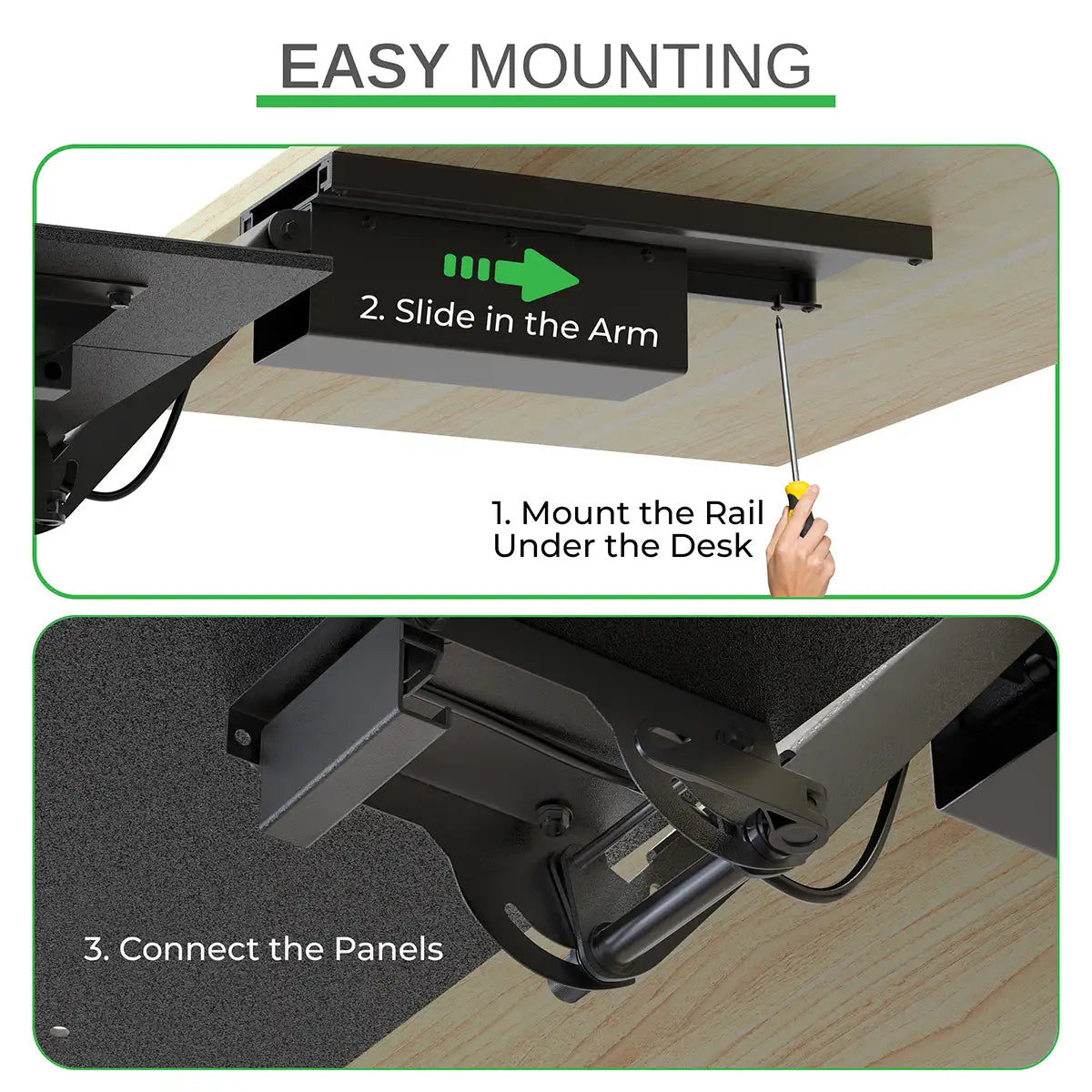 Quick and hassle-free mounting.