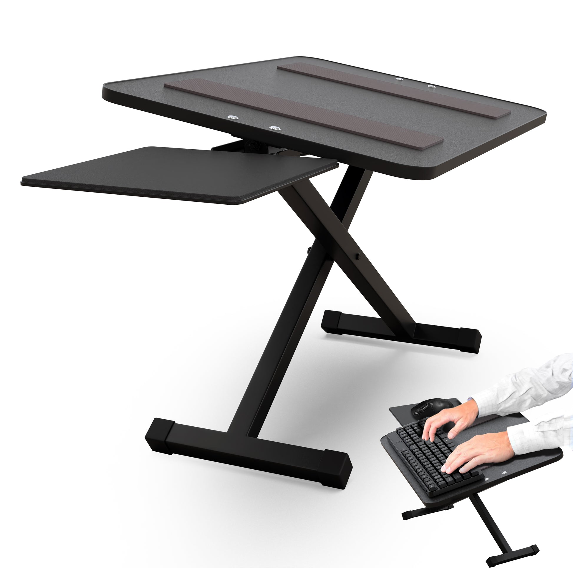 KT3 ergonomic adjustable height computer keyboard stand for