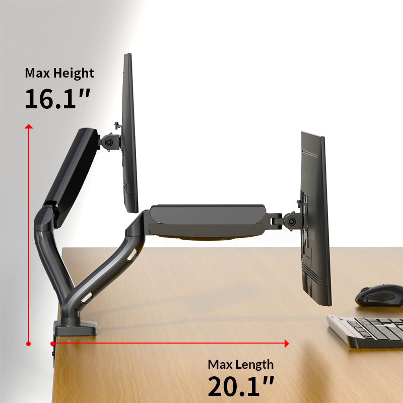 Adjusts Up to 16.1” High, Extends 20.1” Wide—Your Perfect Fit.