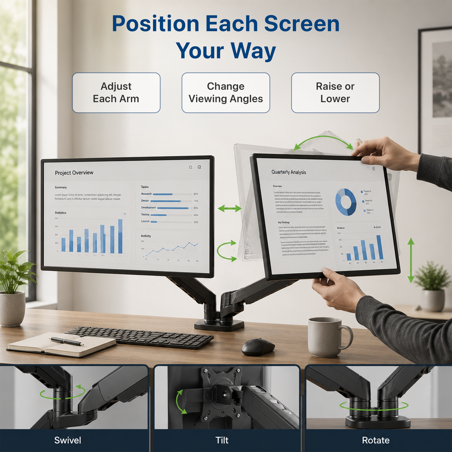 Dual Monitor Arm