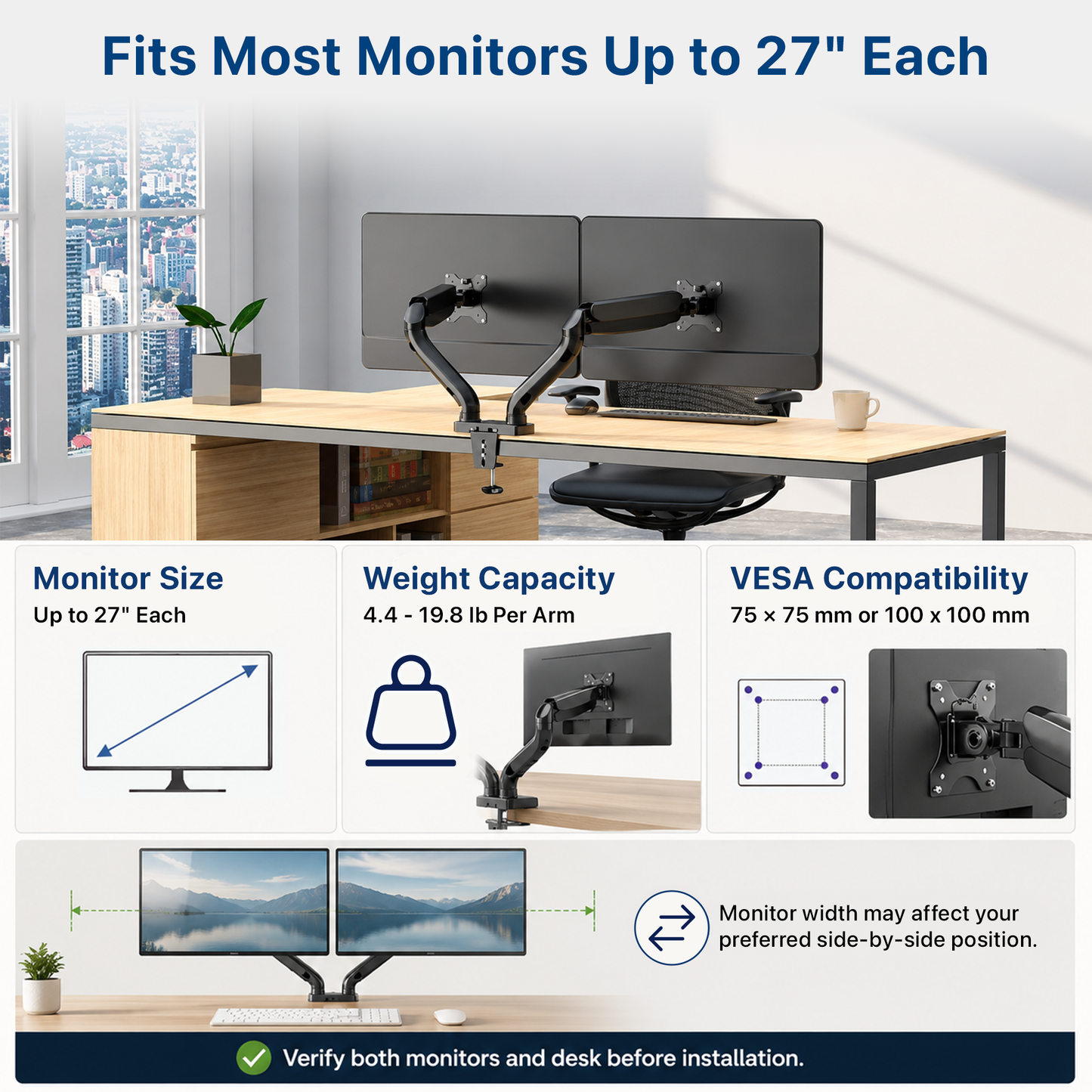 Dual Monitor Arm