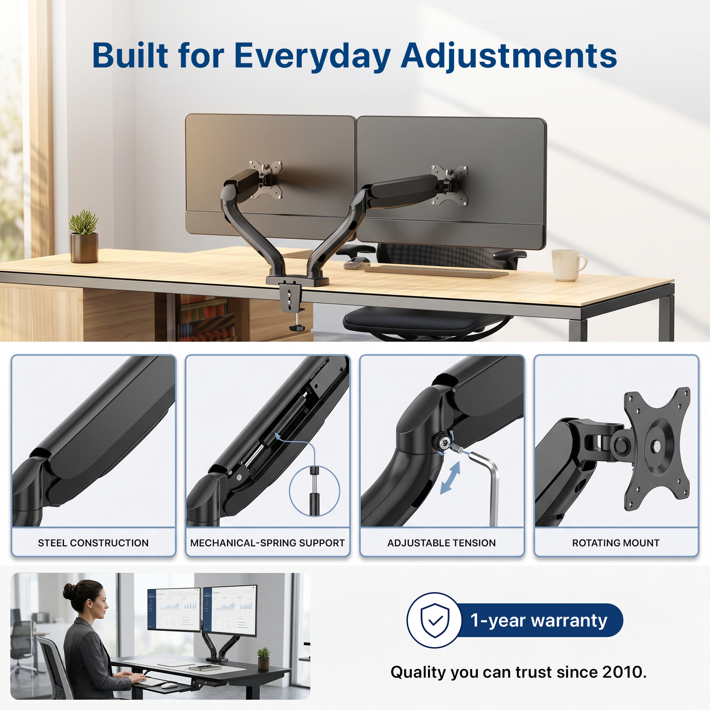 Dual Monitor Arm