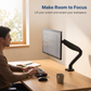 Single Monitor Arm - No USB Ports