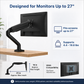 Single Monitor Arm - No USB Ports