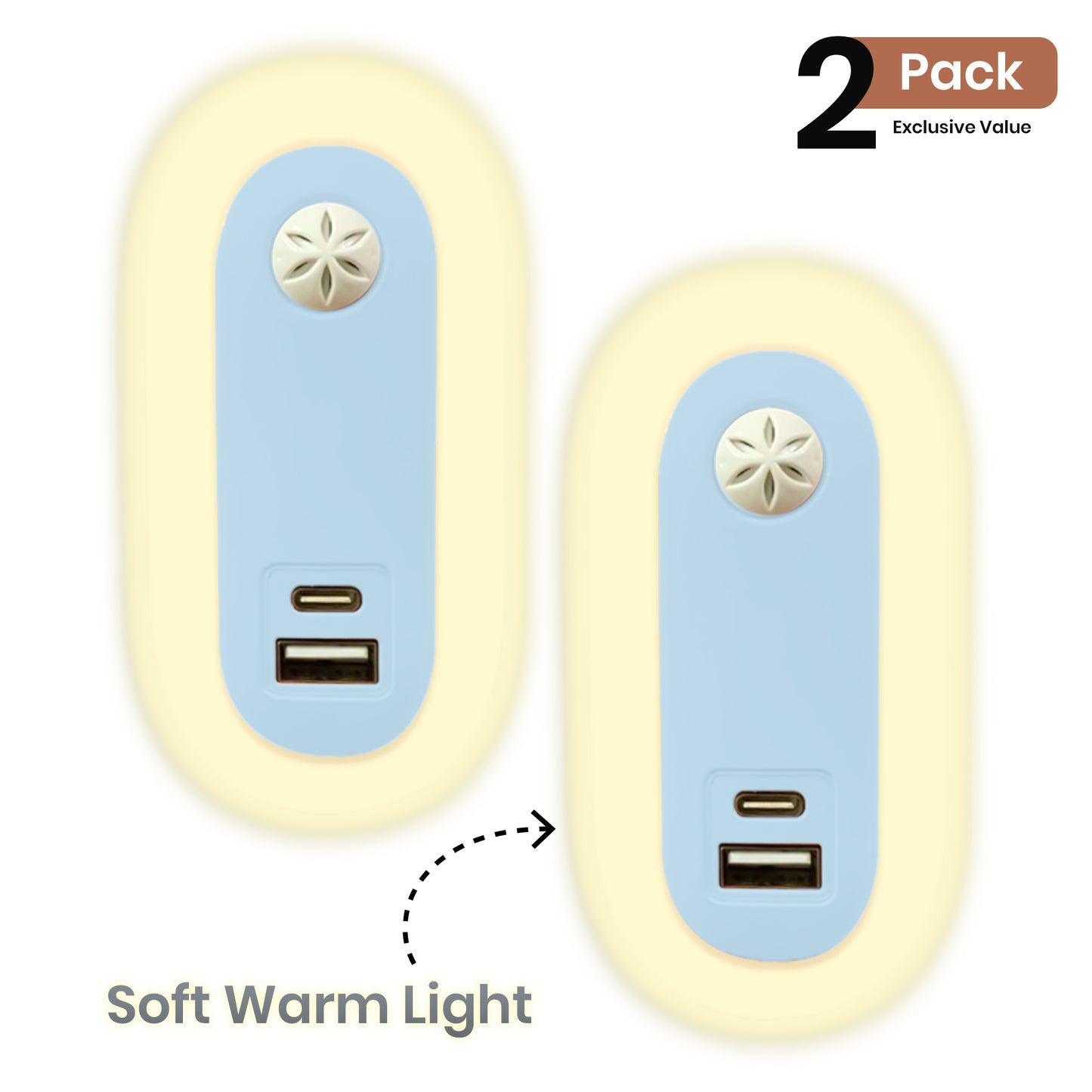 Darkness Sensor Night Light – 2 Pack