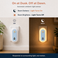 Automatic Dusk-to-Dawn Night Light with USB-A + USB-C - 2-Pack