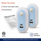 Automatic Dusk-to-Dawn Night Light with USB-A + USB-C - 2-Pack