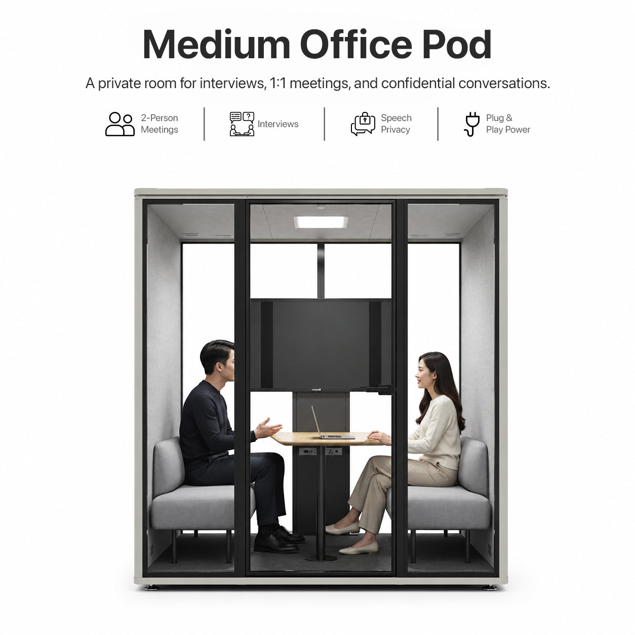 Office Pod – Soundproof Work & Meeting Booths (4 Sizes)