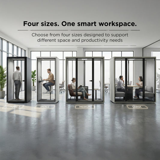 Office Pod – Soundproof Work & Meeting Booths (4 Sizes)