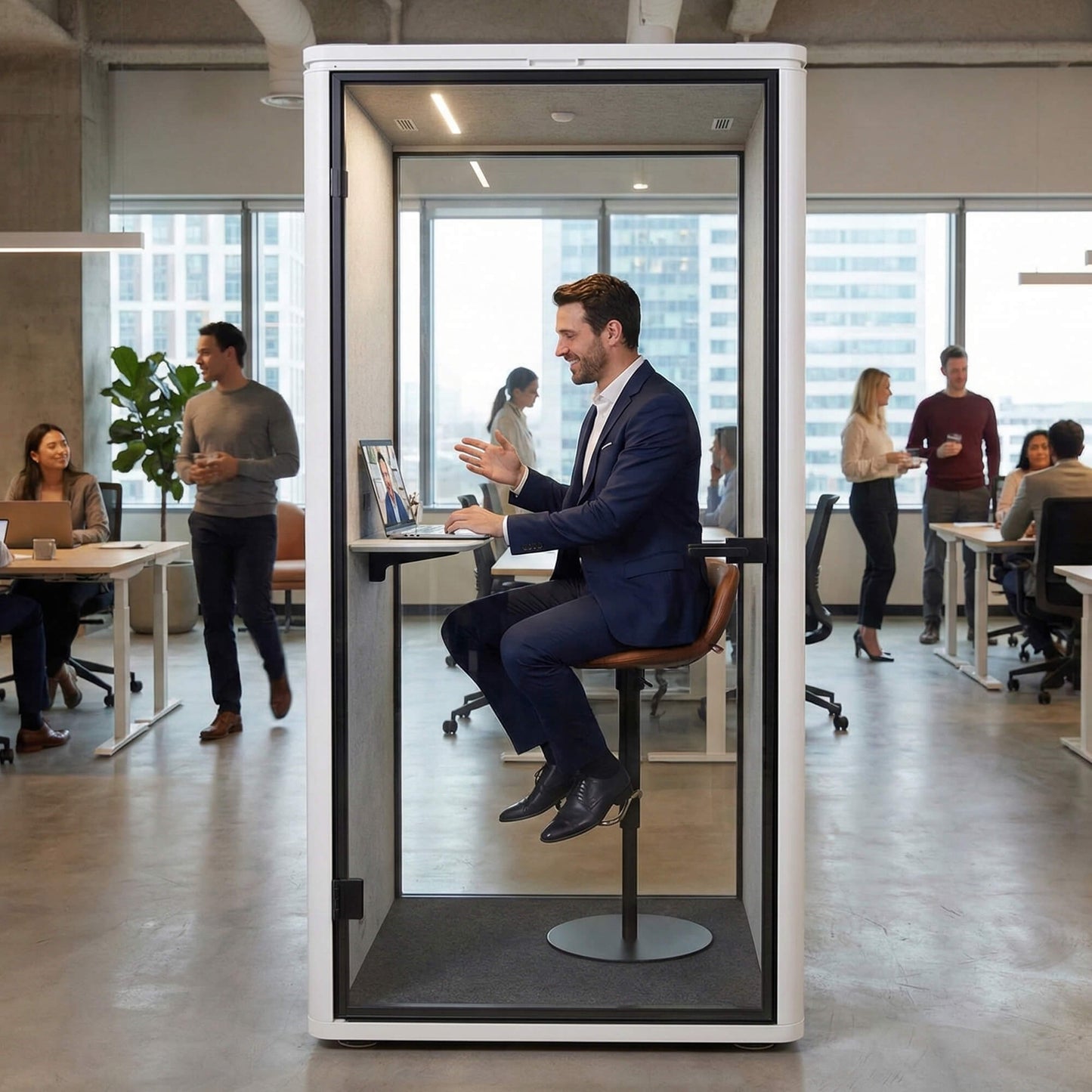 Office Pod – Soundproof Work & Meeting Booths (4 Sizes)