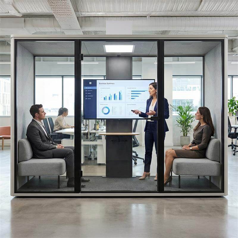 Office Pod – Soundproof Work & Meeting Booths (4 Sizes)