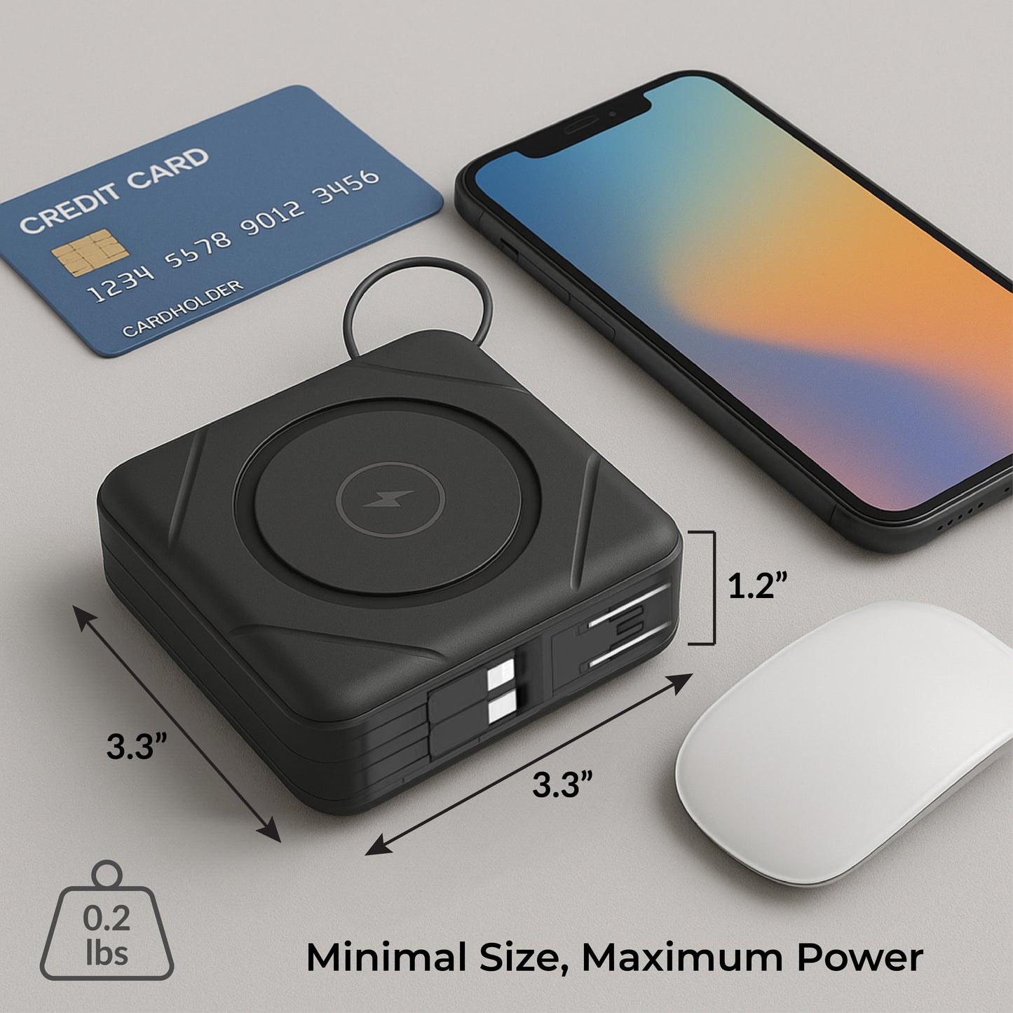 7-in-1 Power Bank with Wireless Charging – 10,000mAh