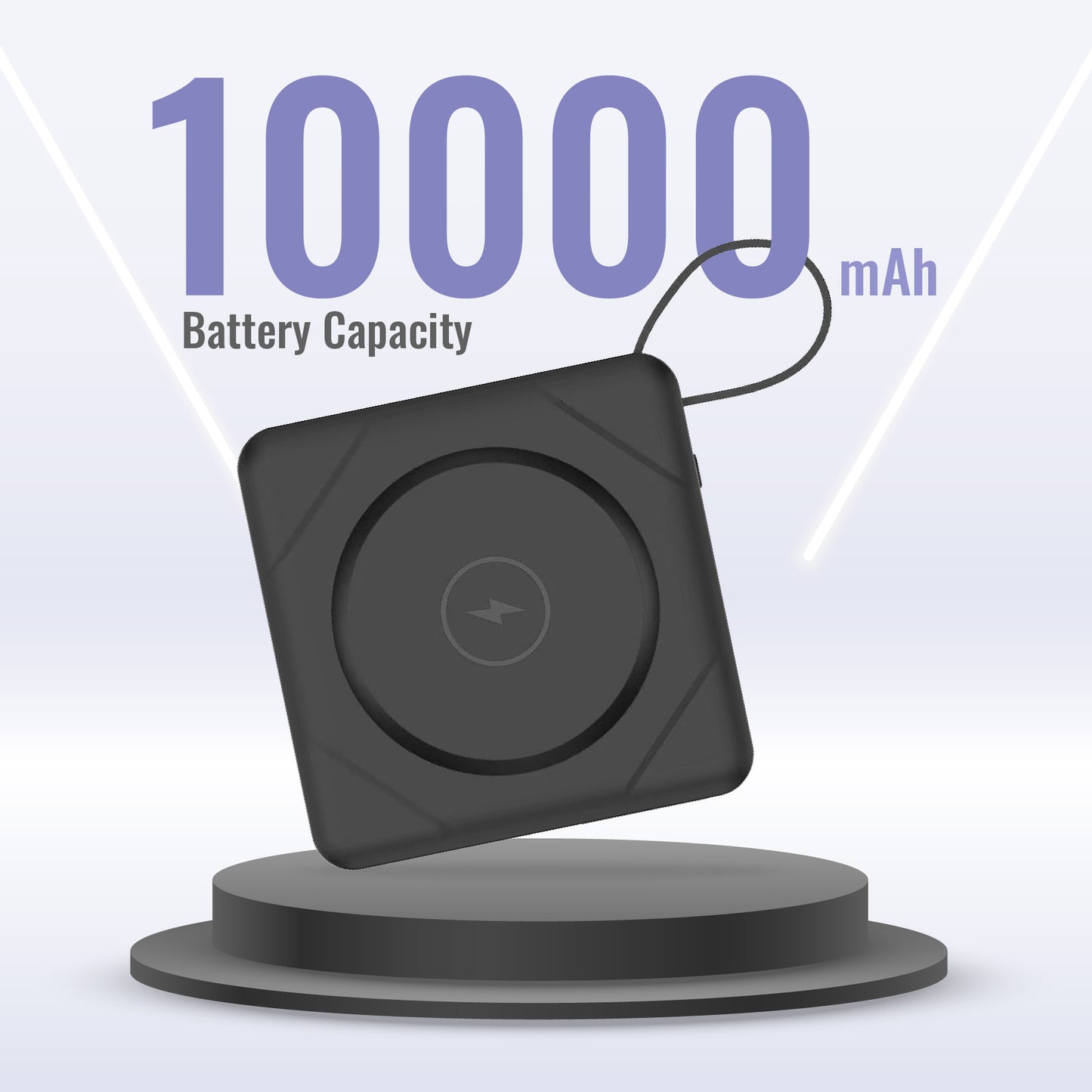 7-in-1 Power Bank with Wireless Charging – 10,000mAh