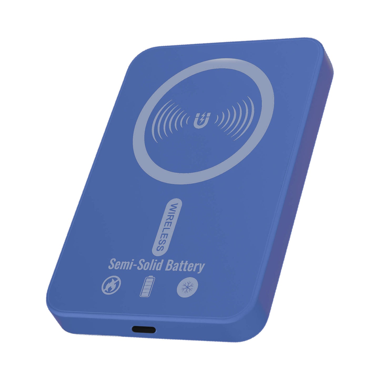 Ultra Slim Solid-State Power Bank 5000mAh with Magnetic Wireless Charging & 20W USB-C PD