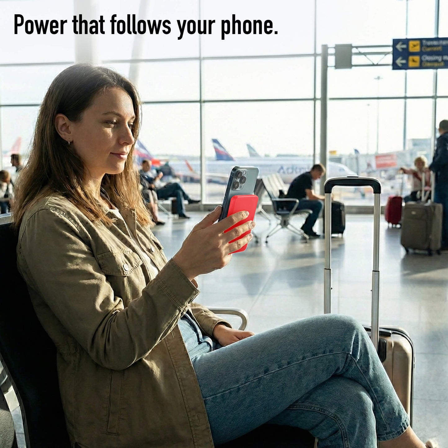 Ultra Slim Solid-State Power Bank 5000mAh with Magnetic Wireless Charging & 20W USB-C PD