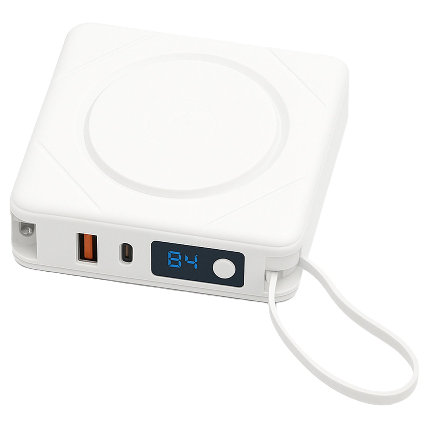 7-in-1 Power Bank | 10,000 mAh ETL Certified, Wireless & Built-In Cables