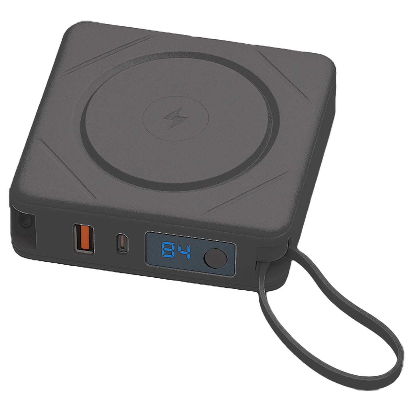 7-in-1 Power Bank | 10,000 mAh ETL Certified, Wireless & Built-In Cables
