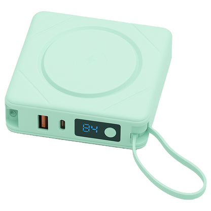 7-in-1 Power Bank | 10,000 mAh ETL Certified, Wireless & Built-In Cables