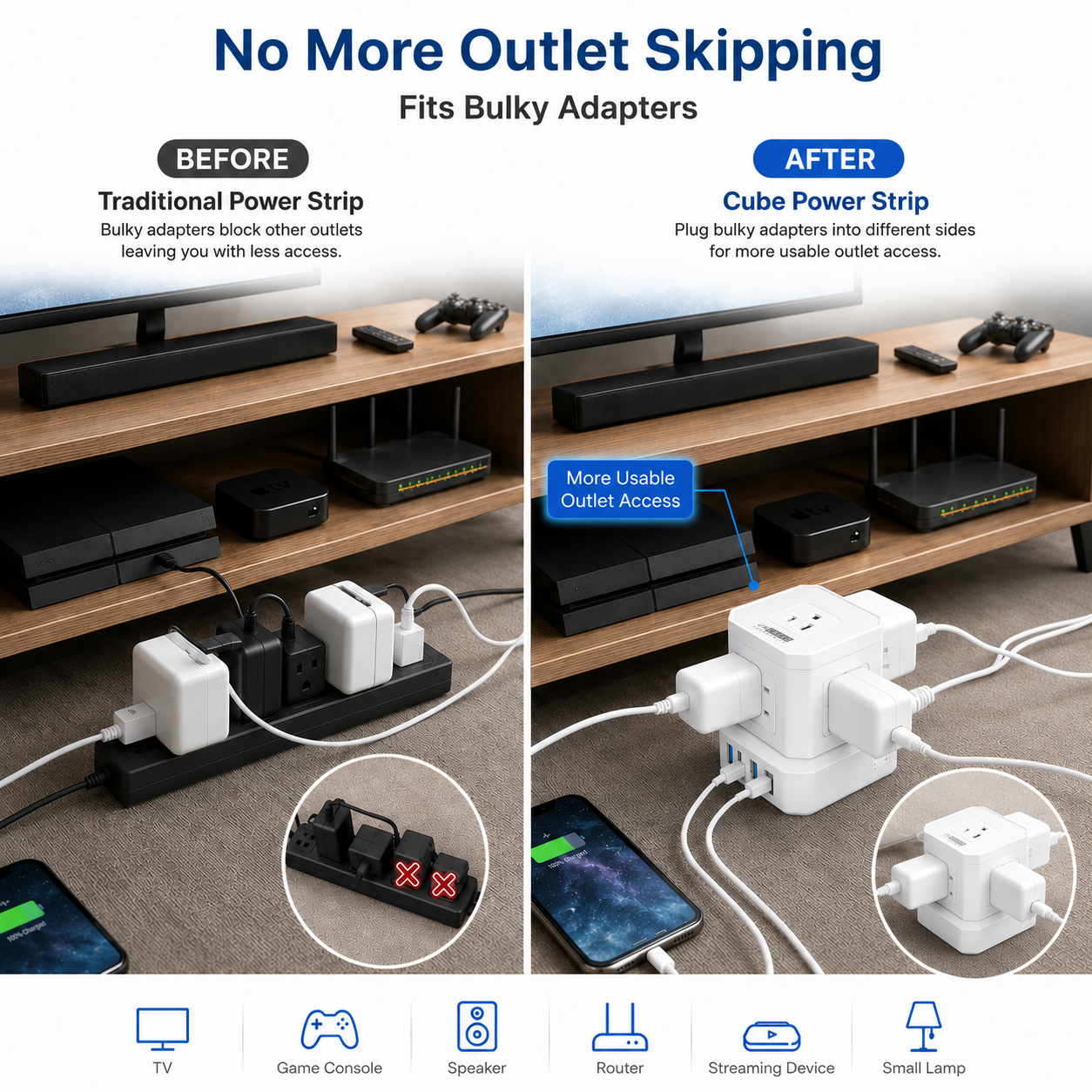 Cube Power Strip