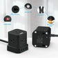 Versatile power cube — 9 ports + surge protection + on/off switch.