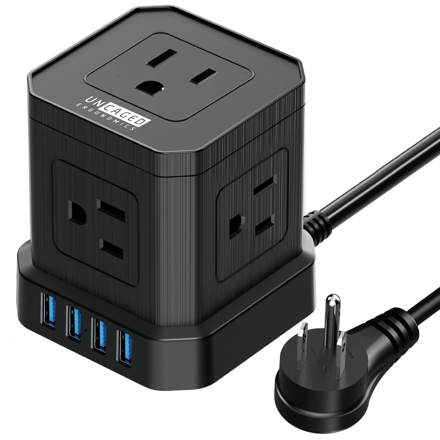 Cube Surge Protector Power Strip with USB Ports