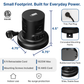Retractable Power Strip with USB-C and 6ft Retractable Cord