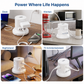 Retractable Power Strip with USB-C and 6ft Retractable Cord