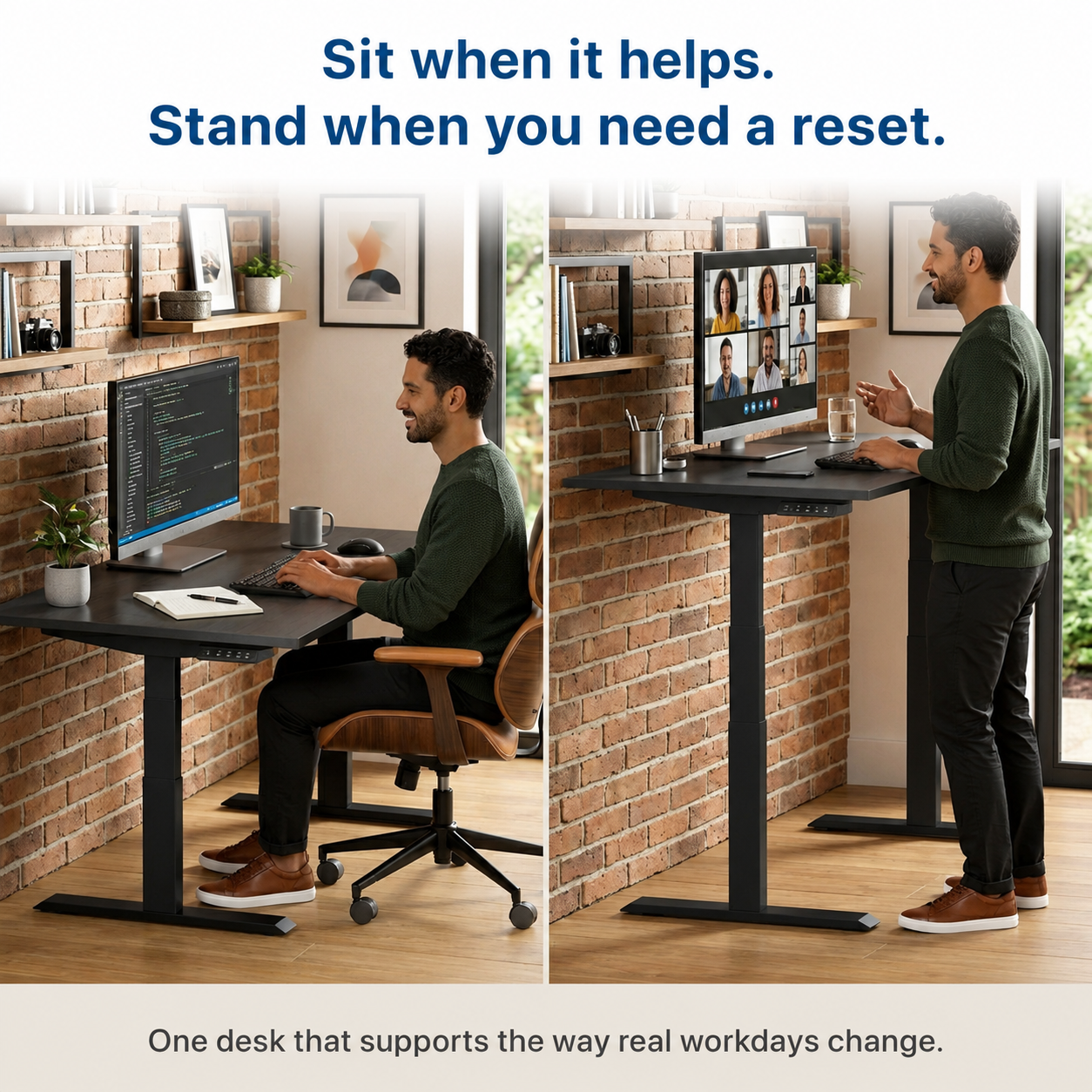 Rise Up Electric Standing Desk & Frame