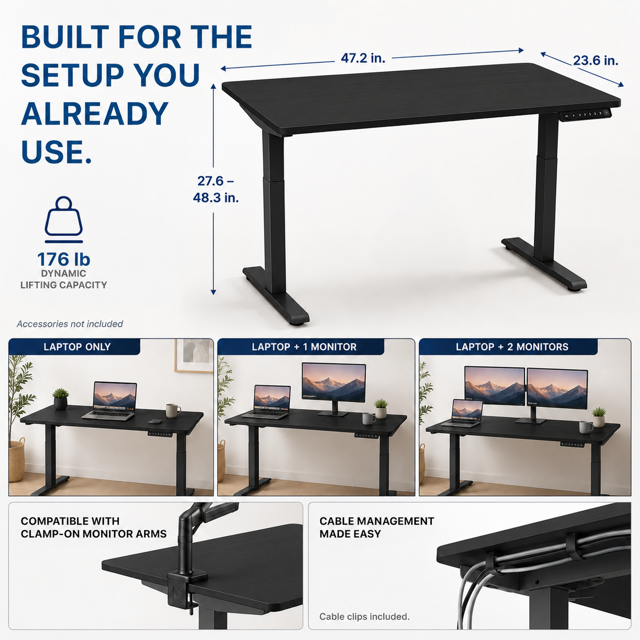 Rise Up Essential Electric Standing Desk