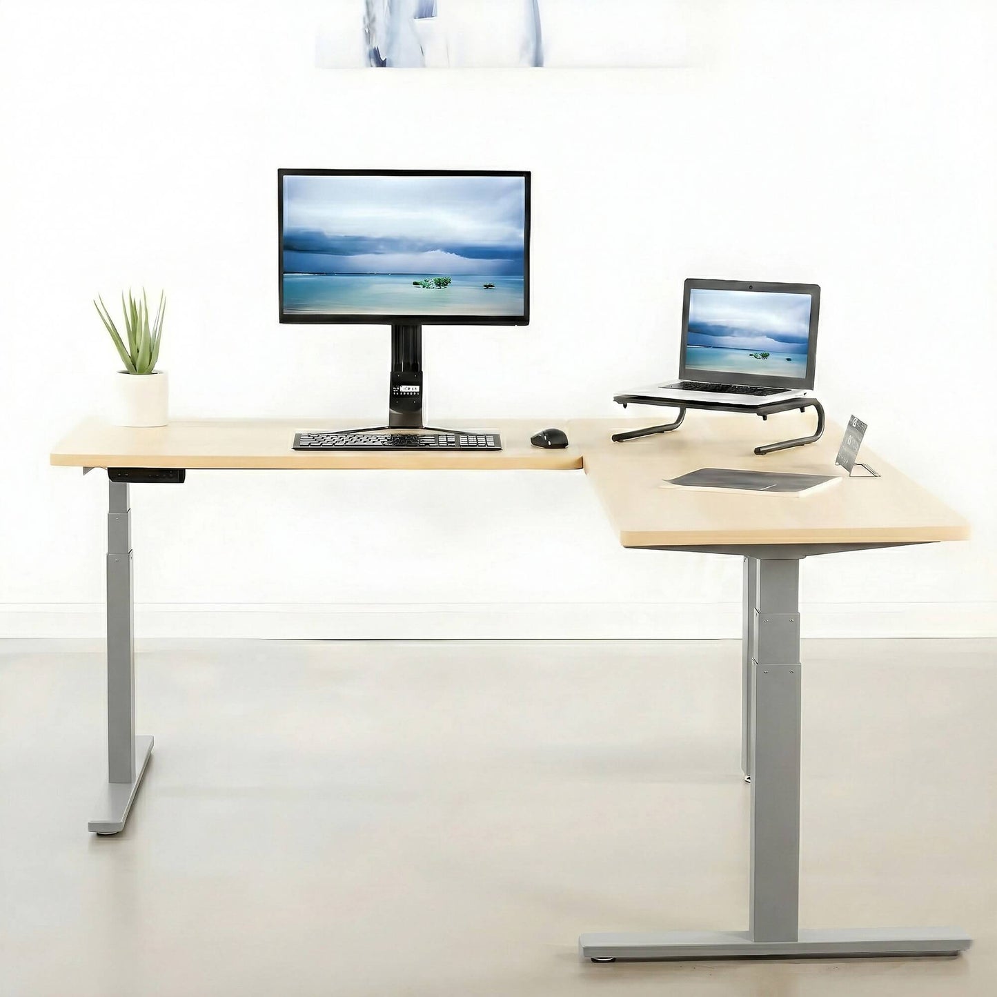 L-Shaped Corner Standing Desk