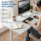 Rise Up Glass Electric Standing Desk