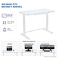 Rise Up Glass Electric Standing Desk