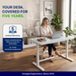 Rise Up Glass Electric Standing Desk