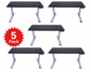5-Pack Rise Up 60x30 Bamboo Electric Standing Desks - Scratch & Dent