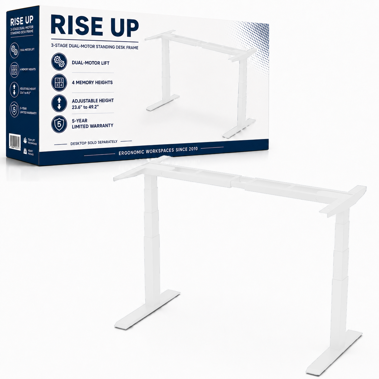 Rise Up Electric Standing Desk & Frame