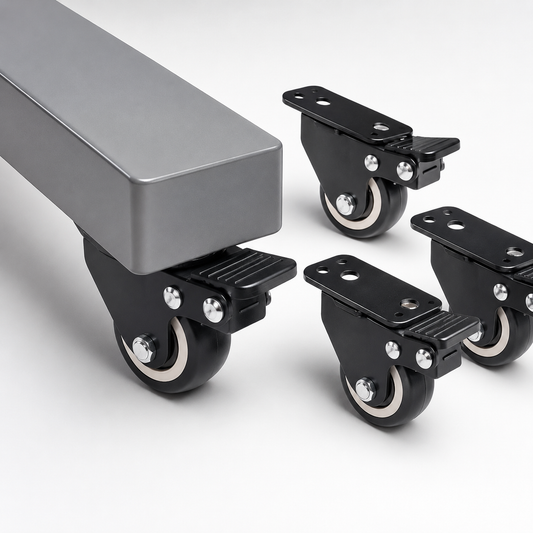 Locking Wheels for Rise Up Electric Standing Desks - Set of 4