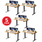 5-Pack Rise Up 60x30 Bamboo Electric Standing Desks - Scratch & Dent