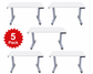 5-Pack Rise Up 60x30 Bamboo Electric Standing Desks - Scratch & Dent