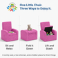STASH 3-in-1 Kids Sofa Chair with Hidden Storage