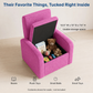STASH 3-in-1 Kids Sofa Chair with Hidden Storage