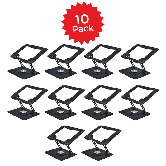 10 pcs Swivel Laptop Stand - Black - Scratch & Dent