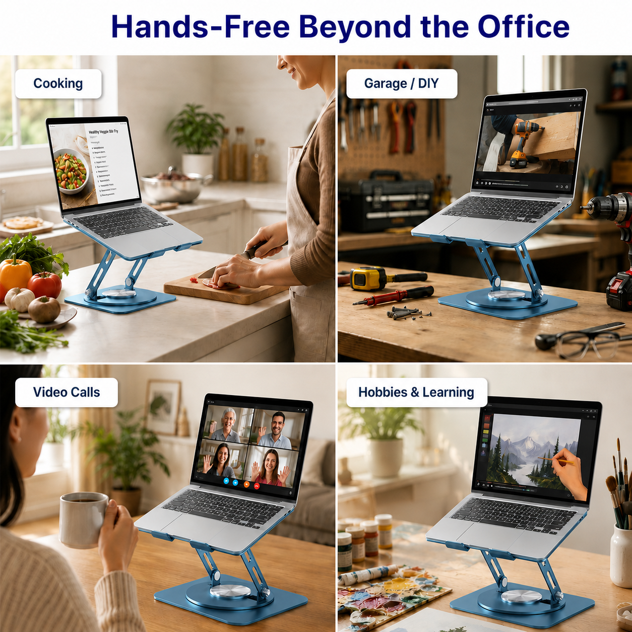 Adjustable Swivel Laptop Stand