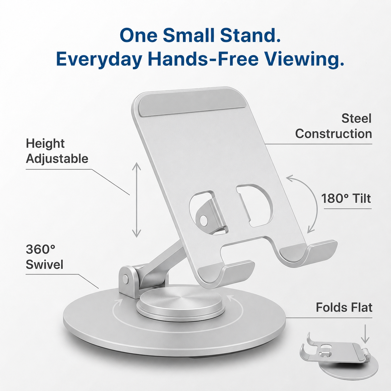 360° Swivel Phone Stand for Desk