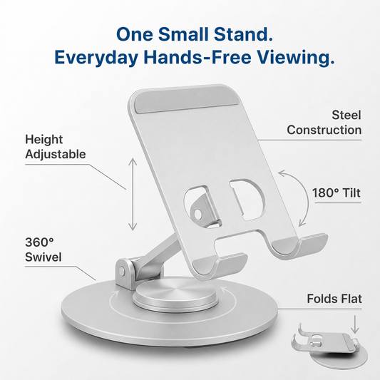 360° Swivel Phone Stand for Desk
