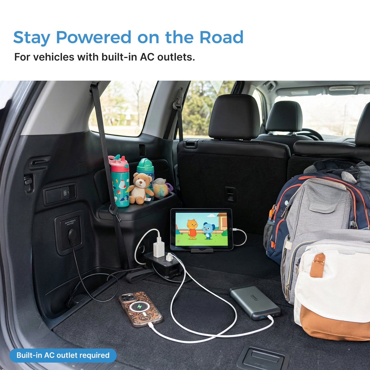 Travel Power Strip with USB-C Ports