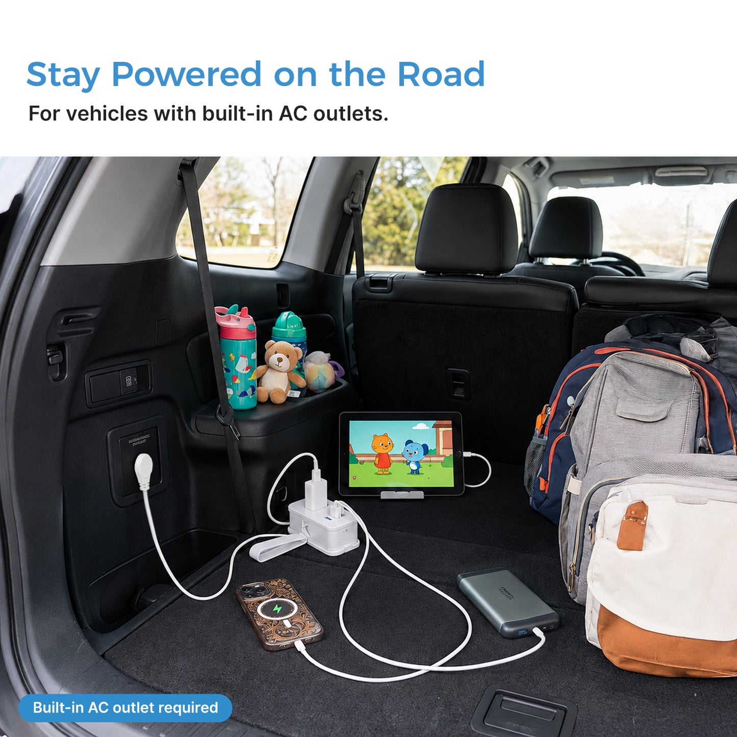 Travel Power Strip with USB-C Ports