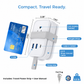 Travel Power Strip with USB-C Ports