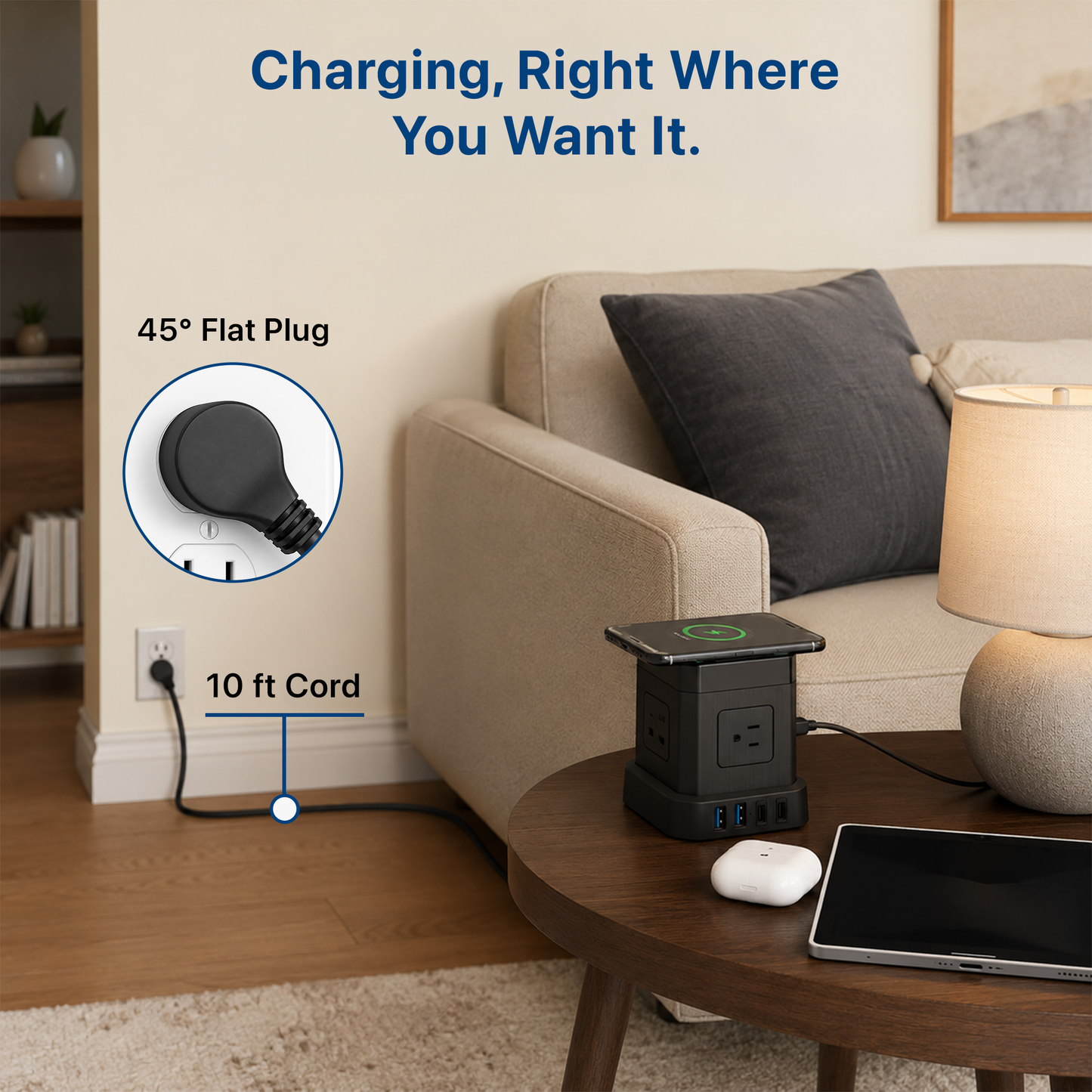 Wireless Cube Power Strip